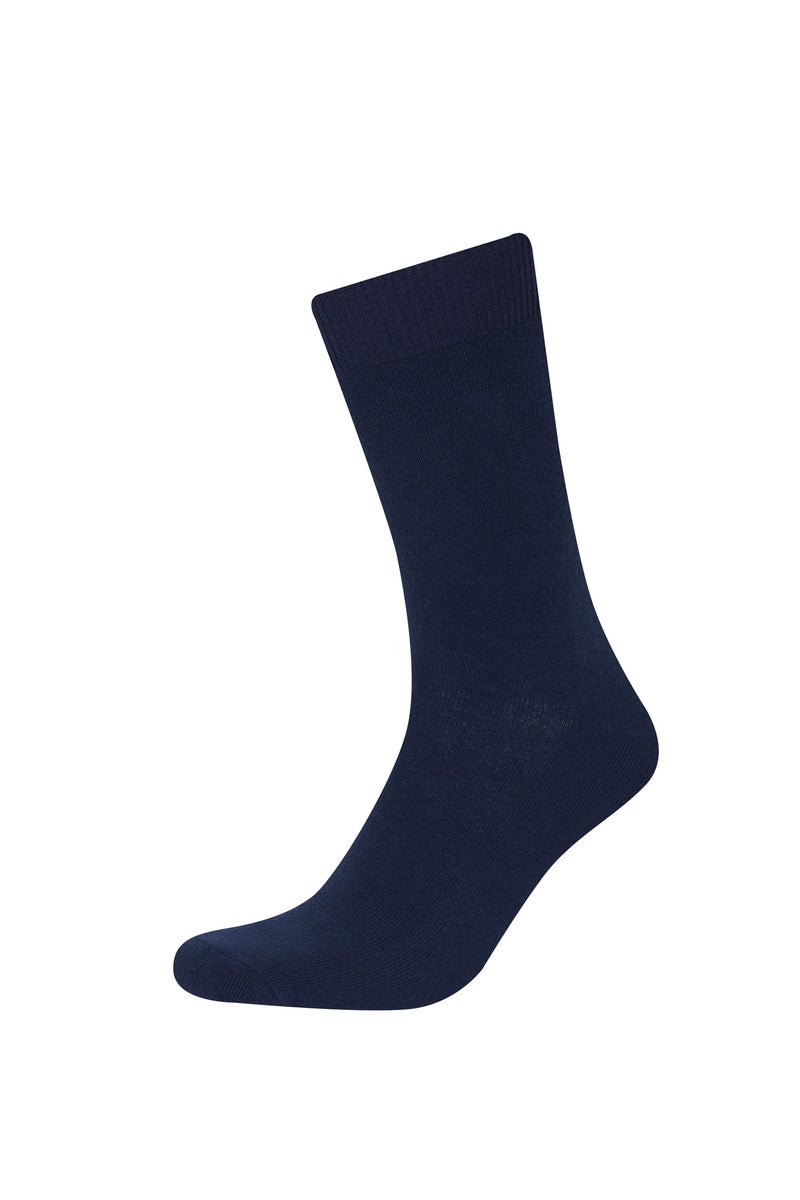 DeFacto Blue Man Man 7 Piece Long Socks Casual - Image 5